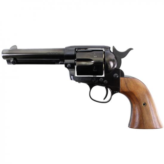 Single Action Army.45 Civilian WディープブラックABS 木製グリップ仕様
