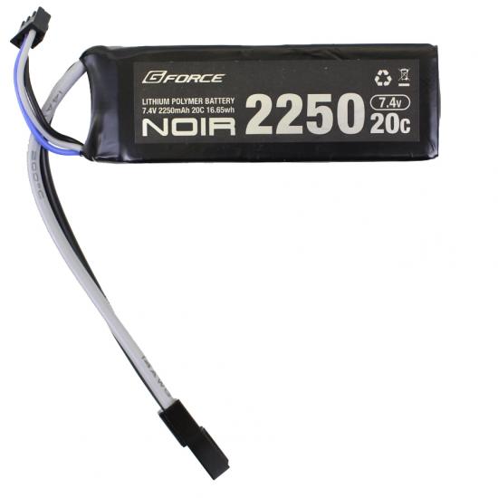 Noir LiPo 7.4V 2250mAh ミニS互換サイズ