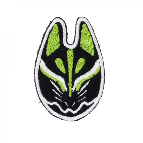狐面パッチ弐 黄緑
