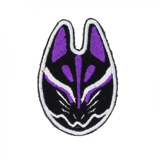 狐面パッチ弐 紫