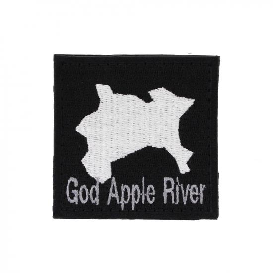 神奈川県 蓄光 パッチ God Apple River ブラック