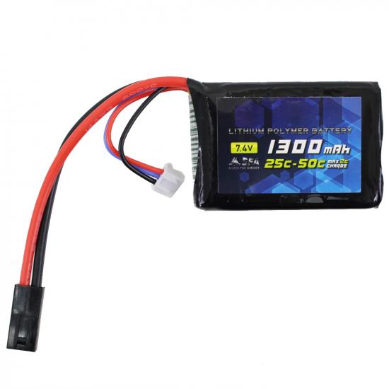 7.4V1300mAh 25C-50C PEQ用
