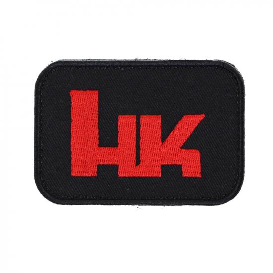 Heckler & Koch HKロゴパッチ Red/Black (80x60mm)