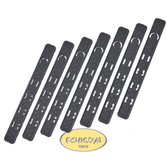 UTG Low Profile Keymod Rail Panel Covers, 5.5" Black, 7/Pack