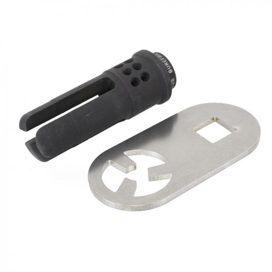 Zparts SF WARCOMPタイプ スチールフラッシュハイダー (14mm逆ネジ/専用レンチ付属)