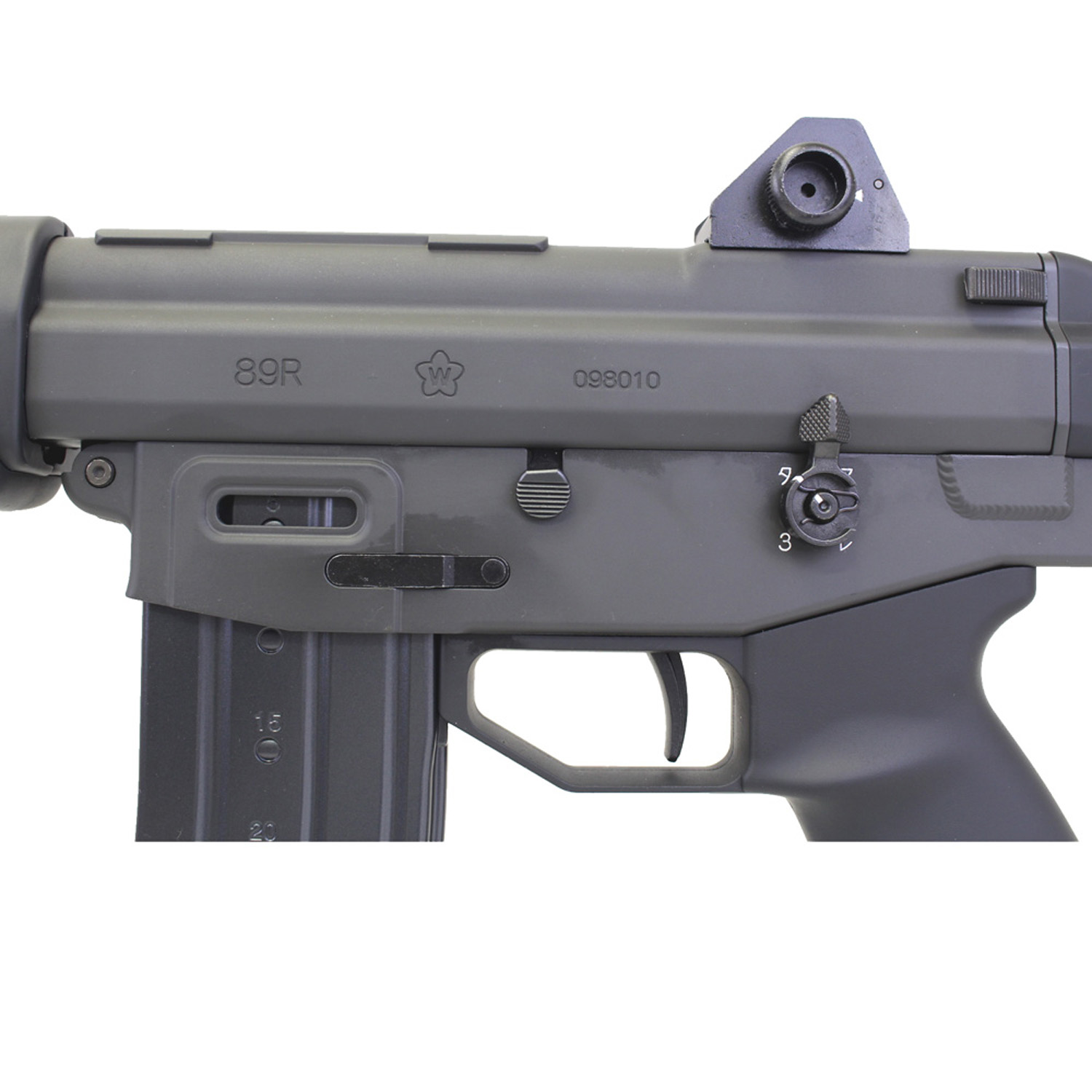 89式5.56mm小銃固定銃床　ガスブローバック　専用マウントレール付き GUN&MILITARY ECHIGOYA / 89式5.56mm小銃 固定銃床型 ガスブロー