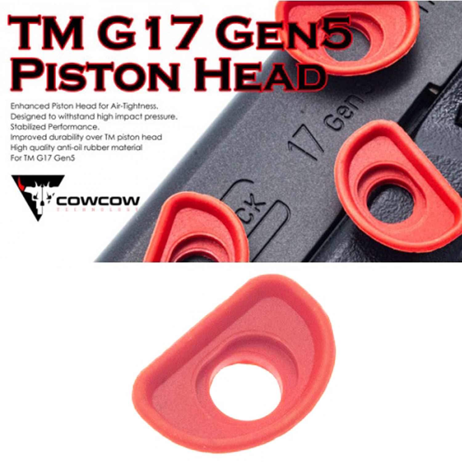 強化ピストンヘッド 東京マルイ Glock17 Gen5用