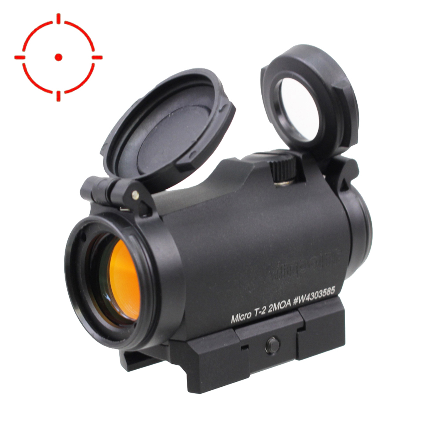 Aimpoint Micro T2タイプ レッドドットサイト D2 サークルドット / BK