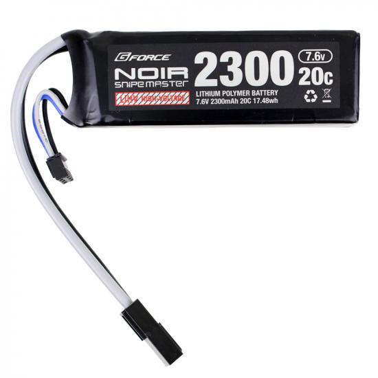 Noir Snipe Master LiHV 7.6V 2300mAh 20C ミニS互換サイズ