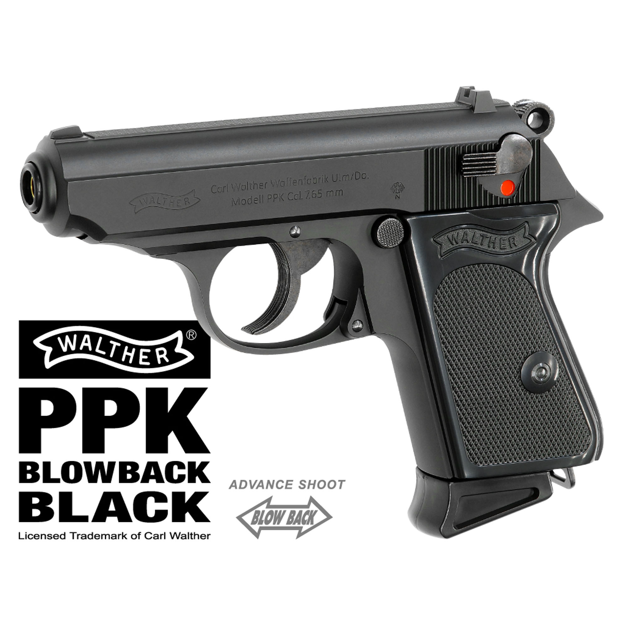 ワルサー PPK ブローバック ブラック