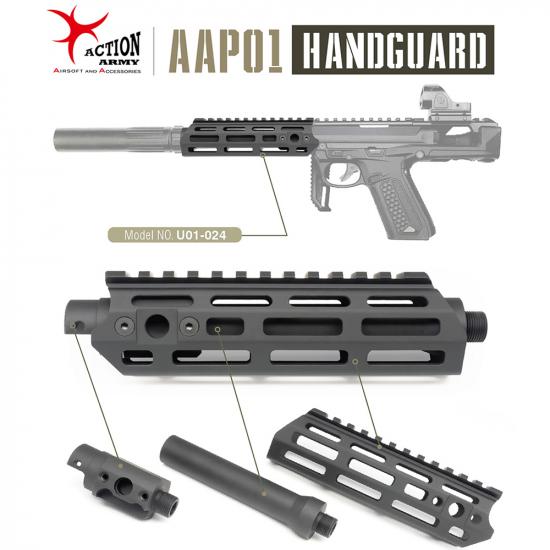 ActionArmy AAP01 アサシン/CNC M-LOKアルミハンドガードキット-日本仕様-
