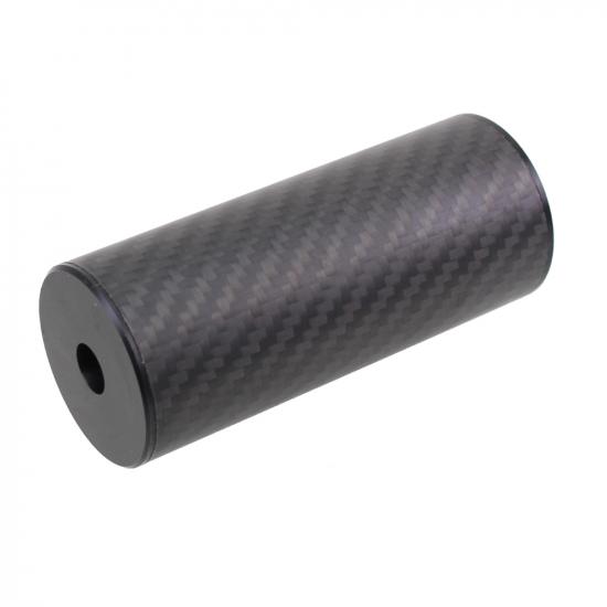 超軽量カーボンサイレンサー Φ42mm x 100mm 14mm逆ネジ仕様