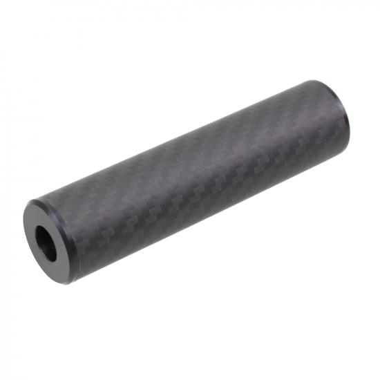 超軽量カーボンサイレンサー Φ25mm x 100mm 14mm逆ネジ仕様