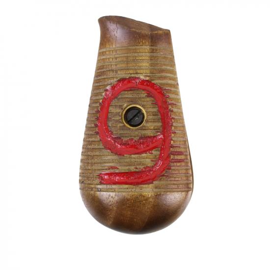 C96 Broomhandle Mauser Red 9 1930 Grip 20 Lines