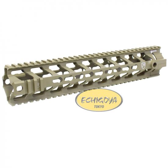 PTS Fortis REV Free Float Rail System – 12” / Dark Earth