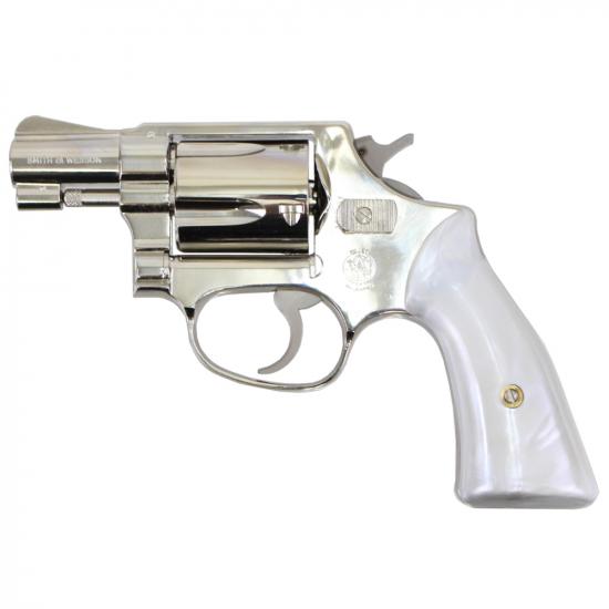 S&W M36 Chiefs Special 2inch Square Butt "Travis" Model Nickel Finish Version.2 モデルガン