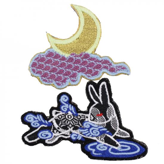西陣パッチ「因幡ノ兎」黒兎