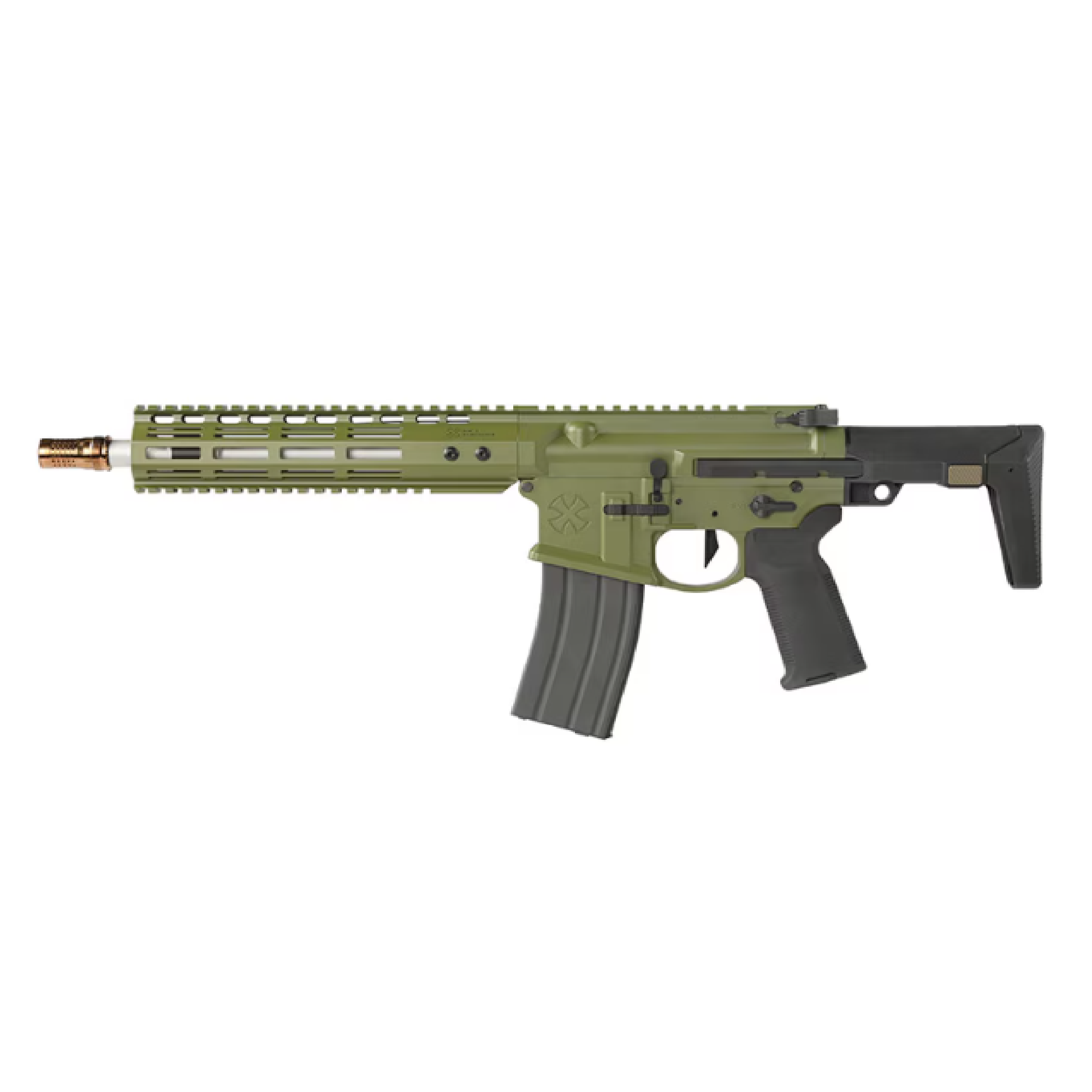 EMG/DE Airsoft NOVESKE N4 GHETTO BLASTER 10.5inch ガスブローバックライフル Bazooka Green (OfficialLicense)