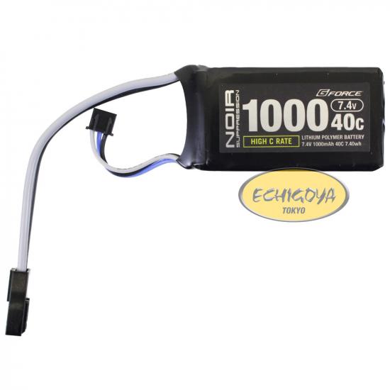 Noir Suppression LiPo 7.4V 1000mAh 40C PEQインタイプ