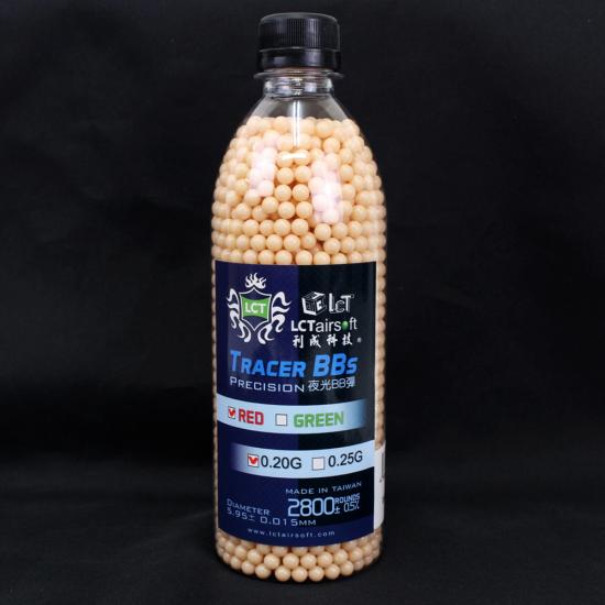 LCT 0.20g 超精密トレーサーBB弾 (レッド)