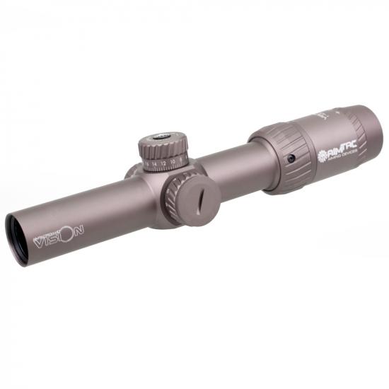 ARROW OPTICS / AIMTAC VISION HD 1-4.5x26 ライフルスコープ スコープマウントセット デザートカラー ハードケース付き
