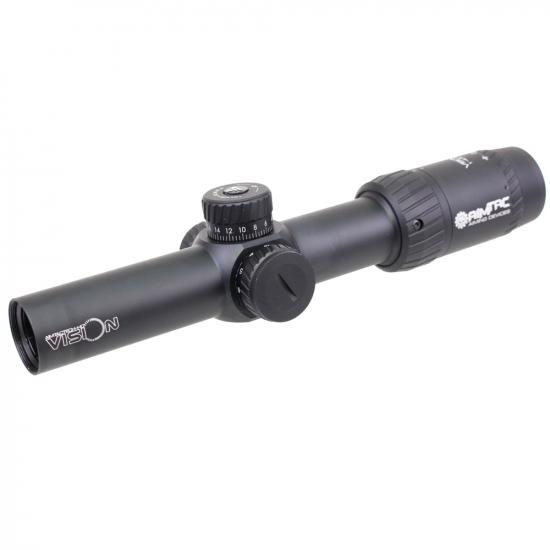 ARROW OPTICS / AIMTAC VISION HD 1-4.5x26 ライフルスコープ スコープマウントセット ブラック ハードケース付き