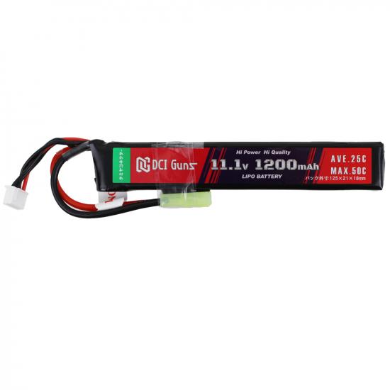 11.1V 1,200mAh Lipoバッテリー タミヤ互換コネクター 25C-50C