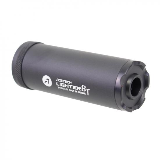 Lighter BT フラット 弾速計一体型トレーサーユニット (レッド&グリーン発光BB弾対応/14mm逆ネジ・11mm正ネジ) Black