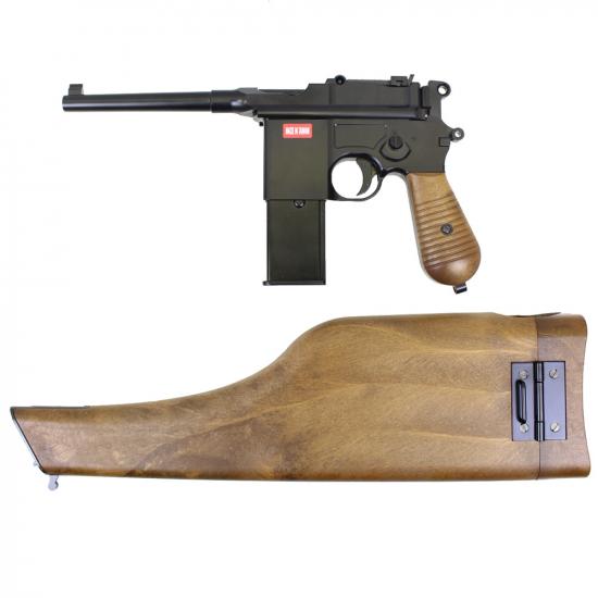 AW MAUSER M712 ガスブローバック フェイクウッド(ストックホルスター付)