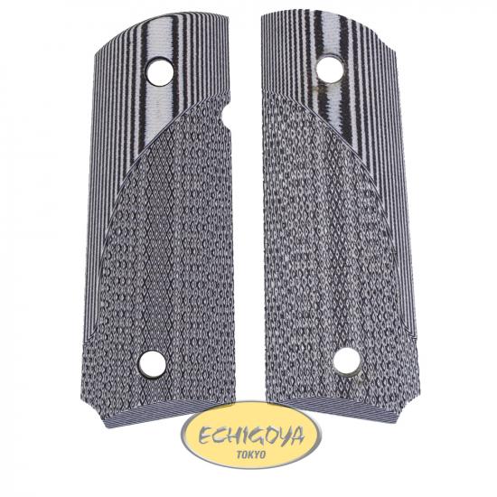 G10 TACTICAL PISTOL GRIPS M1911 オフィサーズ用 グレイ/ブラック チェッカーグリップ
